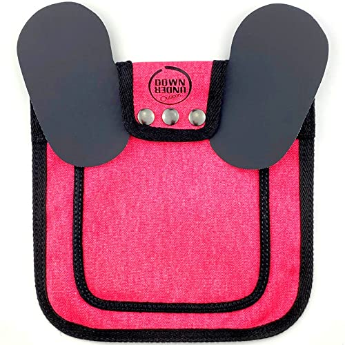 DOWN UNDER OUTDOORS Medium-Large Chicken Saddle Hen Apron Saver (Pink) | Adjustable Straps, Chicken Apron, Poultry Saver, Pet Supplies, Including Shoulder Cover, 14 oz Breathable Cotton Canvas - color: Pink