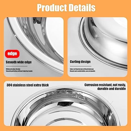 8Pcs Stainless Steel Cat Bowls 5.5 Inch Kitten Food Bowls for Indoor Cats | 5.5-Inch Shallow Stainless Steel Kitty Bowls; Whisker-Friendly Pet Dishes for Indoor Cats; Dishwasher Safe Metal Cat Bowl
