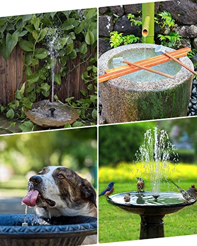 Biling Solar Water Fountain for Bird Bath, 3.5W Solar Water Pump Outdoor with 10ft Cable, 4ft Tubing, Solar Pond Pump for BirdBath, Garden Small Ponds (Need Direct Sunlight) - size: 3.5W