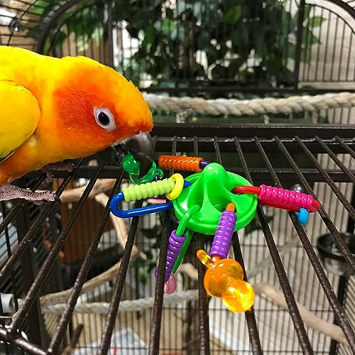 Super Bird Creations SB591 UFO Bird Foot Toy, Medium Bird Size, 5" x 2"