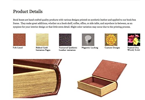 Art Nouveau Flower Motif Secret Nesting Book Box Set