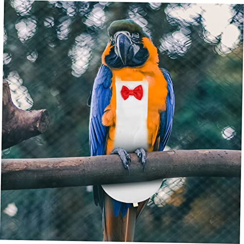 Yardwe Flight Bird Diaper Suit for Parrots Washable Nappy for Cockatiels Parakeets and Pigeons Soft Material Eye-catching Design White - size: 14x7cm