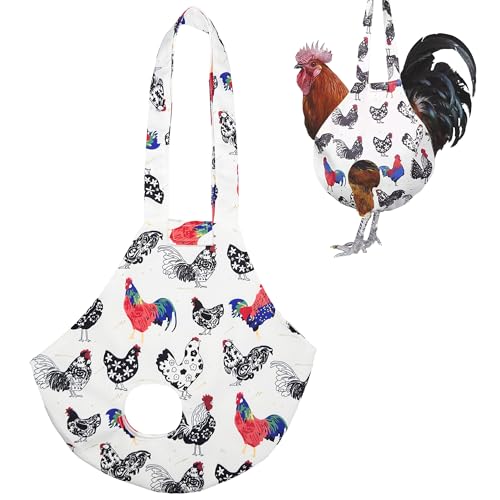 DZXZY Chicken Holder Bags Hen Sling Carry Bag Chicken Carrier with Handle Chicken Supplies Chicken Medic Bag Catching Hand Bag (White) - color: White