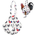 DZXZY Chicken Holder Bags Hen Sling Carry Bag Chicken Carrier with Handle Chicken Supplies Chicken Medic Bag Catching Hand Bag (White) - color: White