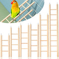 Kigeli 6 Pcs Wood Bird Ladder for Cockatiels, Small Hanging Bird Ladder for Cage, Parrot Step Hanging Climbing Toys for Pets Parakeets, Cockatoo and Lovebirds