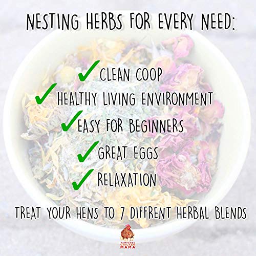 Pampered Chicken Mama Backyard Chicken Nesting Herb Starter Bundle - 7 Different Nesting Herb Blends! (3 lbs Total)