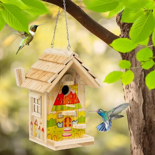 DIY Birdhouse Kit, Wooden Bird House for Adults to Build, DIY Bird House for Outside, Outdoor Woodworking Adult Crafts