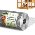 1/2 inch 36inx 50ft Hardware Cloth Chicken Wire Fencing 19G, Hot Dipped Galvanized After Welding, Wire Mesh Roll, Garden Fence, Poultry and Rabbit Barrier, Outdoor Metal Fencing - size: 1/2inch 36"x50'