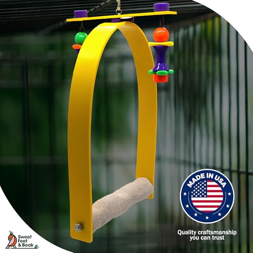 Sweet Feet and Beak Whirly Bird Swing, X-Large Indoor Pedicure Perch - size: X Large