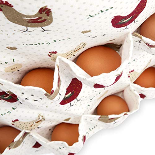 Farmhouse Chicken Egg Collecting & Gathering Apron 12 Pockets (Adult Size)