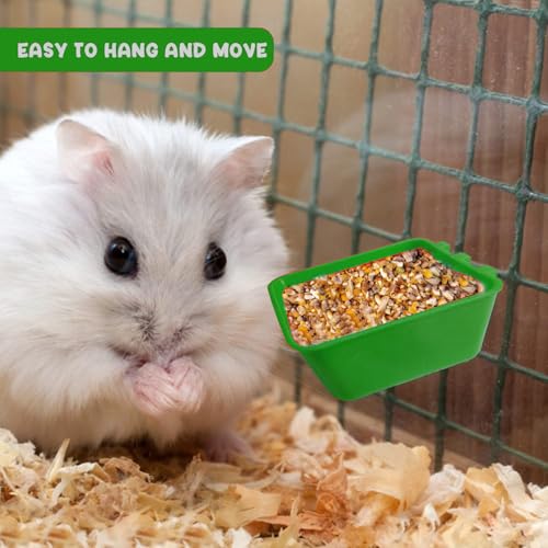 20 Pcs Chicken Coop Feeder Water Cup,16 oz Cage Cups Chicken Feeder Waterer, Cage Cups Birds Hanging Feeders, Chicken Feeder Water Bowl for Parakeet Poultry Pigeon Bunny Wire Cage (Green, 16oz) - color: Green, size: 16oz