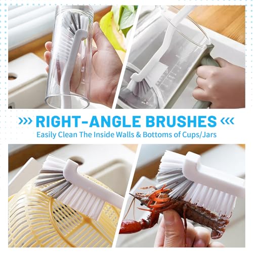 16Pcs Crevice Cleaning Brush Set, Hard Bristle Scrub Brushes for Gaps | Deep Cleaning Window Groove, Cleaning Brush for Sliding Door, Sill, Tile Lines, Shutter, Corner, Sink, Teapot, Bottle - color: 16 Pcs