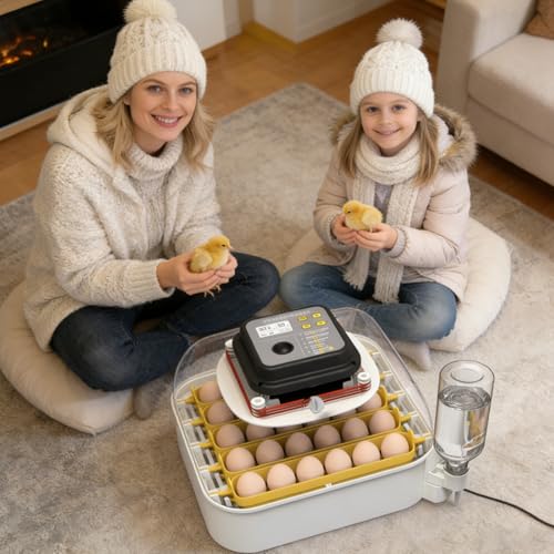 Replacement for MATICOOPX Egg Incubator Power Supply Compatible with MATICOOPX MEI-30 MEI-20 Egg Incubator Humidity Display Automatic Egg Turner 12V 5A Egg Incubator Power Supply