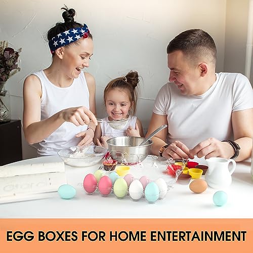 50 Pack Egg Cartons Cheap Bulk 12 Count Plastic Egg Containers 3x4 Grids | Reusable Bulk Egg Carton Clear Egg Holder for Home Ranch Farm Commercial Market Display Plastic Egg Contain for Craft Project - size: 50Pack-3x4 Grids