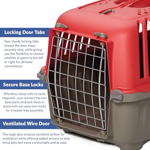 MidWest Spree Travel Carrier, 19-Inch, Small Dog & Cat Crate - color: Red