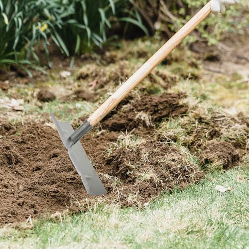 HOMSFOU Manure Rake Head and Shovel Scraper for Bird Cage Cleaning, 39cm Silver Metal Manual Manure Spade Replacement Head for Farm and Poultry Use