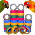 36 Pcs Chew Bagels Bird Toys for Parrots Durable Cardboard BrioChew 0.3in“ Thick Chewing Shredding Foraging Foot for Medium & Large Parrot Amazons Mini Macaws African Greys Cockatoos Eclectus Senegal - size: 36 PCS