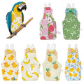 Bird Diaper, 6Pcs Reusable Parrot Diapers with Waterproof Inner (Medium) | Washable Parrot Diapers for Indoor Parakeet Lovebird Canary