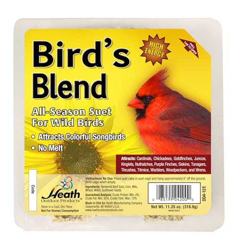 Heath Outdoor Products DDB1-18 All Season High Energy Suet Cake, Case of 18.