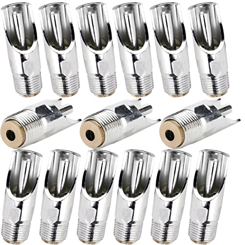 Stainless Steel Pig Nipple Drinker Waterer 1/2" NPT Thread 15PCS | Water Feeder Automatic for Piglets Sows Drinking