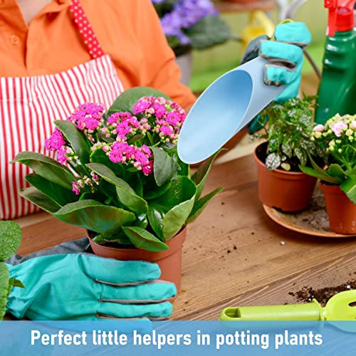 Coitak Bonsai Soil Scoops, 5 PCS Plastic Garden Soil Scoops | Colorful, Small Soil Scoops, Gardening Tools