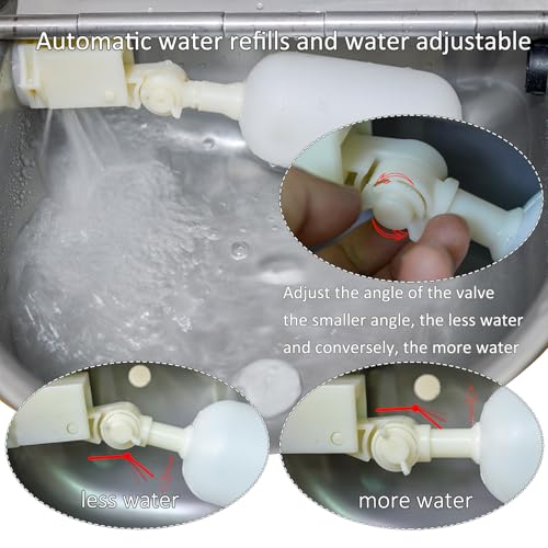 Automatic Dog Water Bowl Dispenser Large Size Pet Waterer Feeder Stainless-Steel Water Trough for Poultry and Small Livestock