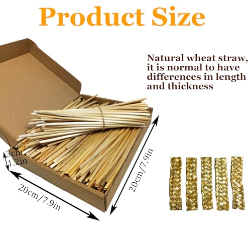 Hamiledyi Natural Bird Toys Foraging Parrot Shredding Toys Wheat Straw Chewing Toy for Cockatiel Lovebird Parakeet Budgie Small-Medium Birds (100 Pieces) - size: 100 pieces