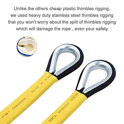 X XBEN Outdoor Climbing Rope 10M(32ft) 20M(64ft) 30M(96ft) 50M(160ft) 70M(230ft) 152M(500FT) 352M(1000FT) Static Rock Climbing Rope for Escape Rope Ice Climbing Equipment Fire Rescue Parachute - color: Black, size: 1/3 Inch x 230 Feet