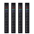 Aquarium Thermometer Strips, Fish Tank Thermometer Sticker 4 PCS | Adhesive Kombucha Beer Brewing Temperature Strip, Terrarium Water Temperature Test for Fish Tank (39 to 97℉/4 to 36℃) - size: 4 Count (Pack of 1)