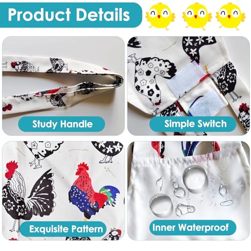 2 Pack Chicken Holder Bag, Chicken Sling Carrier with Handle | Portable Sling Carry Bag Catching Hand Bag for Hen Rooster Poultry Chicken Transport Traveling Driving Farm Use