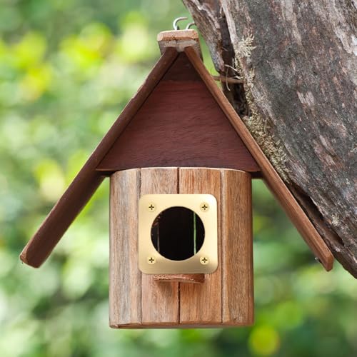 8PCS Metal Bird House Guard, Steel Birdhouse Entry Portal Hole Protector with Size 2x2in, Ideal for Eastern Bluebird Rooms Sparrow Houses, Made from Premium Steel