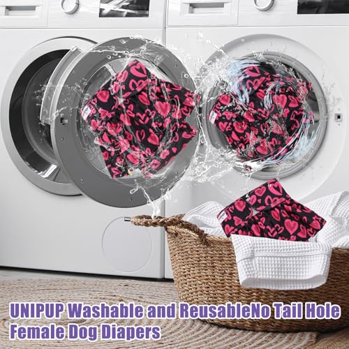Female Dog Diapers Reusable No Tail Hole Period Panties Washable Diapers Female for Docked-Tail Frenchie French Bulldog Boston Terrier Without Tail (2 Pack Regular+2 Pack Skirts) U-WWDQB02XS - size: XS(Waistline:NB-10")