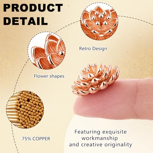 4 Pcs Mini Bird Bath Copper Ornaments Bird Bath Purification Disk Birdbath Cleaner Single 1 oz Weight Universal Fit for Outdoor Birdbaths, Bowl (Bouquet, Lotus,Triple Blossom, Laurel Leaf) - style: Bouquet, Lotus,Triple Blossom, Laurel Leaf