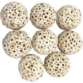 5105 Small Sola Bird Balls Pk8 - Handmade natural bird foot toys, Crafted from air dried pieces of natural sola wood, Chewing fun, Lightweight, Easy to break apart, Versatile, Great for sm & med birds - color: Small Sola Balls, size: Pack 8