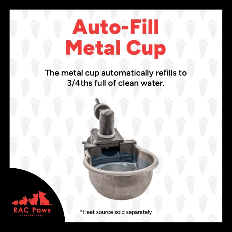 RAC Paws by RentACoop DIY Auto-Fill Metal Cup Waterer Kit - style: 2 Pack