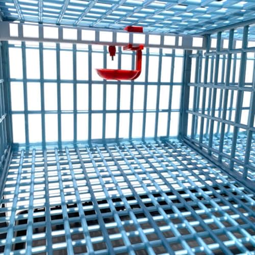 Cimuka Jumbo Quail Breeding Cage Indoor – 2 Layer Stackable Quail Pens & Coops | 38.6" x 24" x 35.8" Easy Clean, Rust-Free, Plastic Breeder System with Removable Divider & Egg Collection Trays - style: Jumbo