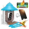 2K HD Smart Bird Feeder with Camera &Solar Powered | Bird Feeder Camera Wireless Outdoor, AI Identify Bird Species, Auto Capture Videos, Instant Notifications SD&Cloud