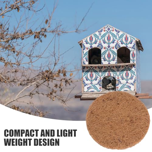 POPETPOP 10 Pcs Bird Nesting Pads, Coconut Palm Silk Pigeon Nest Mat, Bird Nesting Material, Parrots Nesting Box Pads for Pet Parakeet Breeding Hatching, Pigeon Supplies (Pack of 2) - size: 15.00X15.00X0.80CM (Pack of 2)