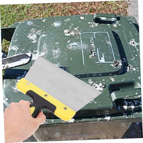 POPETPOP Bird Dropping Scraper Ergonomic Metal Cleaning Tool for Easy Bird Poop Removal from Cages and Surfaces for Parrot Owners and Bird Enthusiasts