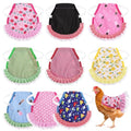 9Pcs Chicken Saddles For Hens, Waterproof Chicken Aprons with Elastic Straps, Chicken Feather Protective Jackets, Poultry Protectors, Wing Back Protectors, Hen Feather Fixing Supplies