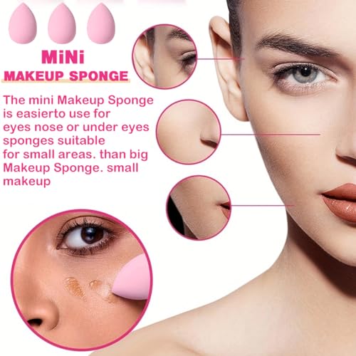 40 PCS Professional Makeup Brush Tools Set, Cosmetic Brush Sponge, Puff, Headband, Brush Cleaning Bow Set, Facial Makeup, Cleaning Accessories, Makeup Products, Valentine Day Item (Pink-40PCS) - color: Pink-40PCS