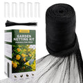 Bird Netting for Garden, 13 x 40 FT Bird Netting for Chicken Coop, Heavy Duty Garden Poultry Net Mesh with Ties and Staples for Fruit Trees Vegetables Against Birds, Deer, Squirrels