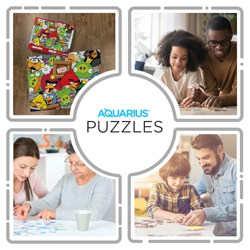 AQUARIUS Angry Birds 500pc Puzzle | 500 Piece Jigsaw Puzzle, Glare Free, Precision Fit, Officially Licensed Angry Birds Merchandise & Collectibles, 14x19 Inches