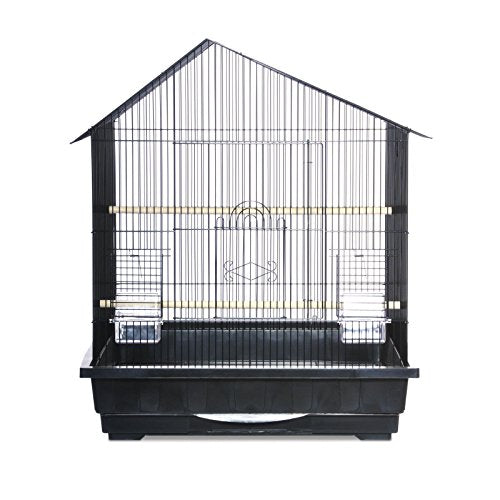 Prevue Pet Products Square Top Parakeet Cage, White - color: White