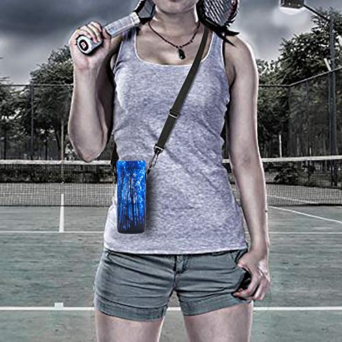Neoprene 500ML/750ML/1000ML Water Bottle Bag Carrier, Portable Insulated Bottle Sling Holder Case Pouch with Adjustable Shoulder Strap for Men Women Walking Hiking Running - color: Forest, size: 750ML
