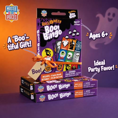 Masterpieces Family Games - Halloween Boo! Bingo Game - style: Halloween
