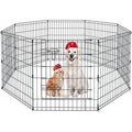 Artmalle Dog Playpen 30 Inch, 8-Panel Rustproof Foldable Fence with Door | Rustproof 8-panel metal playpen with door folds flat, sets up tool-free, and forms multiple shapes indoors or outdoors. - style: 24'' x 30'' x 8PCS
