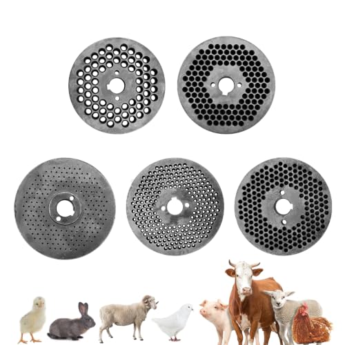 6PCS 148mm Feed Pellet Machine Plate 2.5mm 3mm 4mm 6mm 8mm | for Poultry Chicken Duck Machine Pelletizer
