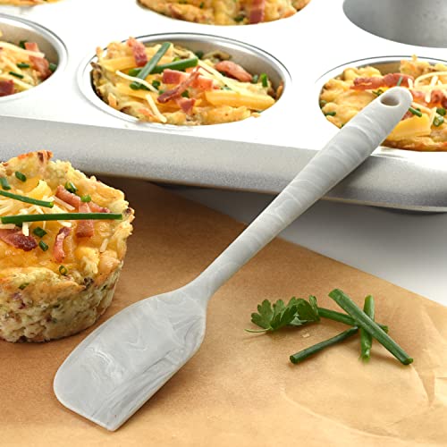Norpro Silicone Mini Spatula, Marble, 8.25" x 1.5" x .5" - style: Mini Spatula