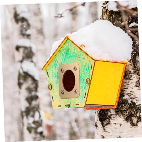 8pcs Predator Guards for Birdhouses Metal House Protector Screws Ventilated Round Hole Design